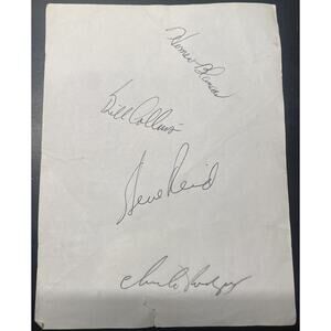 Chi-Chi Rodriguez, Homero Blancos, Collins, Steve Reid 1960.s PGA Autographs